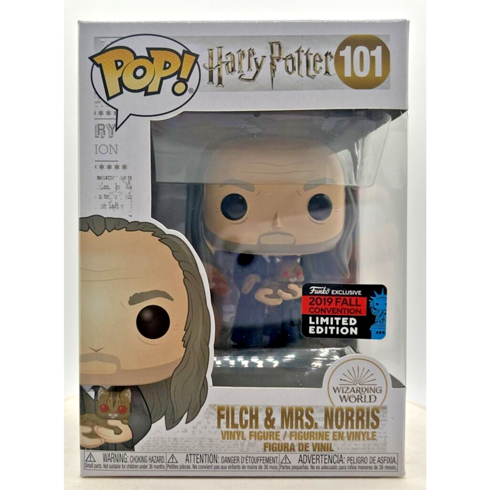 Funko Pop! Harry Potter Filch and Mrs. Norris #101 F4